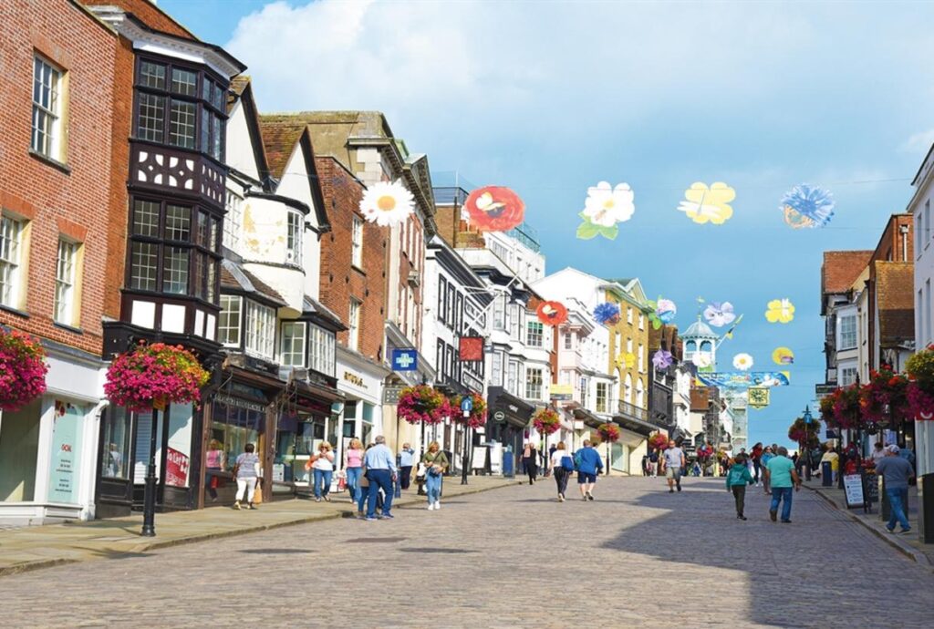 A photo of Guildford town centre